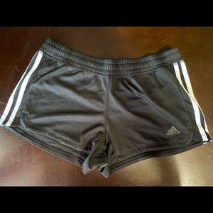 Adidas Primegreen Black w/ White Stripes Shorts Size Small